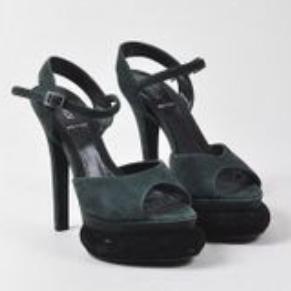 Fendi Shoes - Fendi AUTHENTIC Platform Bubble Heels NAVY 37.5
